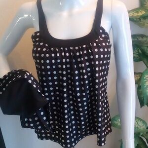 Polka-Dot Two-Piece Swimsuit